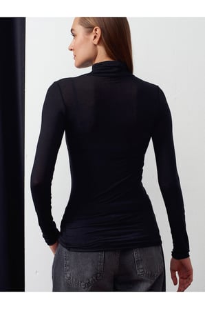 32277 Balıkçı Yaka Kaşmir Bluz