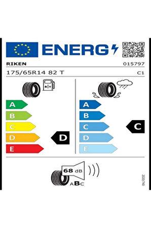 175/65 R14 RİKEN 82T ROAD ( ÜRETİM TARİHİ:2024 )