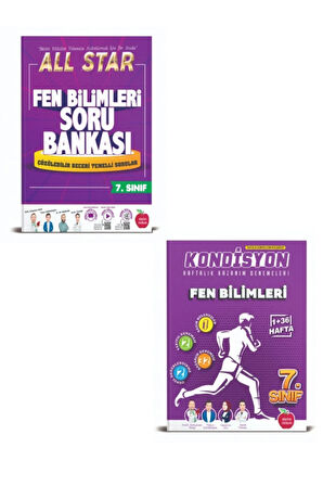 7.sınıf All Star Fen Bilimleri, Kondisyon Fen Bilimleri Deneme Seti Hediyeli