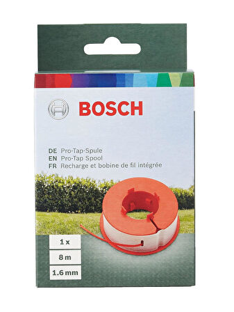 Bosch Tüm Easytrim Ve Combitrimler için Çim Biçme Yedek Misinası 8 Metre 1,6 mm