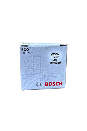 ECO Dipsiz Ampul 12V 5W T10 W5W 10'lu Paket