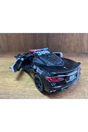 POLİS ARABASI 2021 CORVETTE DİECAST ARABA POLİS OYUNCAK ARABA