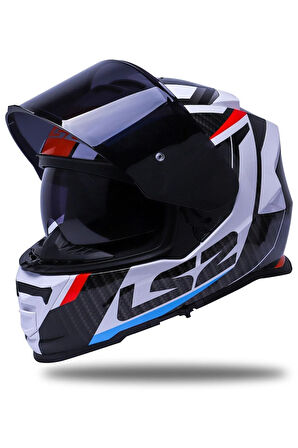 Storm 2 Racer Mavi-kırmızı Kask