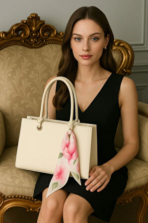 Fular Detaylı Lüks Omuz Çantası