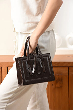 Lüks Reyhani Kutu Çapraz Askılı El Ve Omuz Çantası