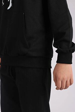 Mevsimlik Baskılı Unısex Çocuk Eşofman Takımı