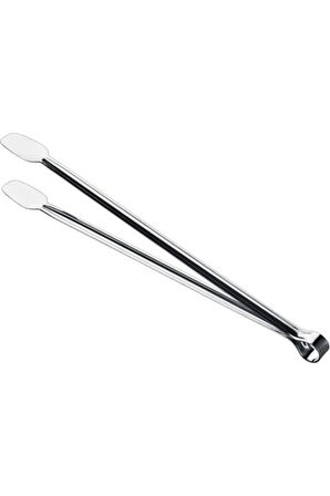 2'li Metal Mangal Maşası Seti 32 Cm-27 Cm Uzun Boy Paslanmaz Çelik Yemek Barbekü Izgara Kömür Köz