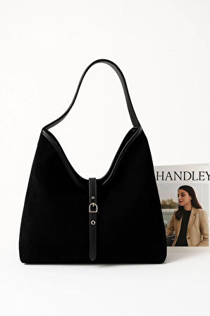 Lüks Süet Salaş Omuz Çantası Dilli