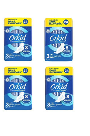 Ultra Gece Gündüz 3 Boy 24 Lü Paket 4 Paket 96 Adet