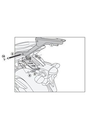 2118fz Yamaha Mt-07 (14-17) Arka Çanta Taşıyıcı