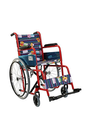 VİPSAĞLIK /-2c G100c Pediatrik Tekerlekli Sandalye Çocuk Sandalye Desenli