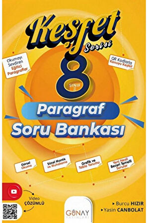 LGS 8. Sınıf Keşfet Serisi Paragraf Soru Bankası / Burcu Hızır / Günay Yayınları / 9786258331356
