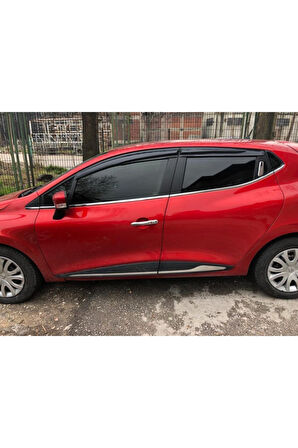 Renault Clio 4 Krom Cam Çıtası 8 Parça 2012 -2020 / Hb