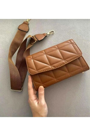 Kadın Kapitone Ayarlanabilir Çapraz Askılı Çanta