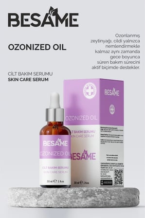 Besame Ozonlanmış Yağ İçerikli Onarıcı ve Gece Bakım Serumu 30 ml