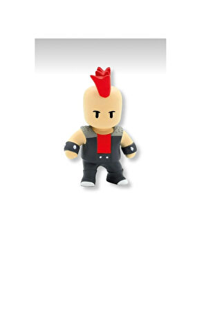 Stumble Guys Seri 1 - 3D Mini 3 lü Figür Seti - 3 ADET Leonidas Punk Dude Ruby Cupid - 5 cm