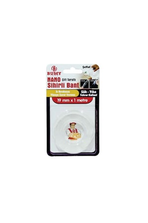Bumy Nano Sihirli Bant 19mm x 1mt Şeffaf