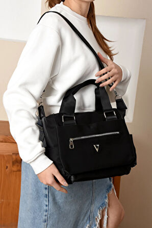 Kadın Kolon Askılı Elden Tutmalı Çok Cepli Çanta