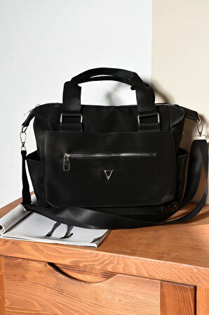 Kadın Kolon Askılı Elden Tutmalı Çok Cepli Çanta