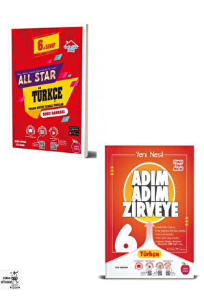 6.sınıf All Star Türkçe, Adım Adım Türkçe Soru Bankası Seti Hediyeli