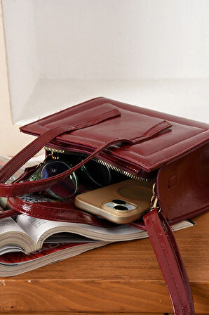 Lüks Reyhani Kutu Çapraz Askılı El Ve Omuz Çantası