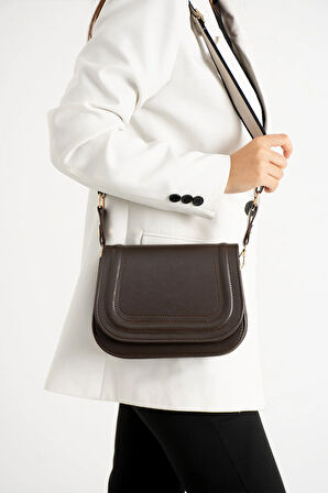 Kadin 5 Bölmeli Astarlı Kapaklı çıt çıt Kapama El Kol Ve Omuz Çantası