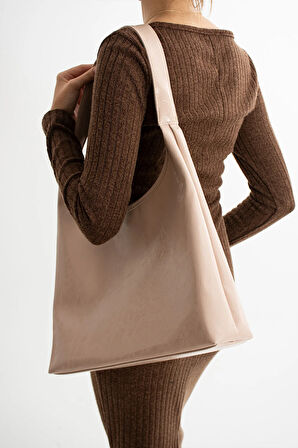 Kadın Omuz Çantası Makyaj Çantalı Kaliteli Deri