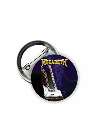 Megadeth - Rust in Peace Live Buton Rozet