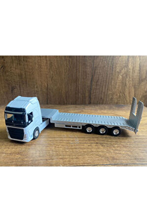 Volvo Diecast Tır Metal Başlıklı Araba Taşıyan Tır Çekbırak Oyuncak Volvo Tır