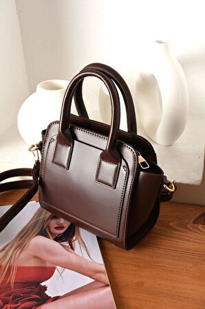 Kadın Şık Tasarım Kutu Model El Ve Omuz Çanta