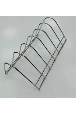 tabak düzenleyici standı gümüş renk -metal tabak standı-pasta tabaklık
