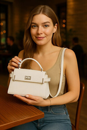 Lüks Kapaklı Şık Omuz ve El Çantası – Günlük & Klasik Kullanım