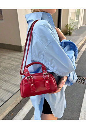 Lüks Silindir Günlük El Ve Omuz Çantası