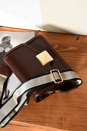 Kadın Mini City Omuz Çantası Kilit Detaylı Çanta