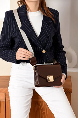 Kadın Mini City Omuz Çantası Kilit Detaylı Çanta