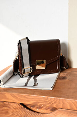 Kadın Mini City Omuz Çantası Kilit Detaylı Çanta