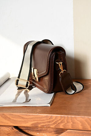 Kadın Mini City Omuz Çantası Kilit Detaylı Çanta