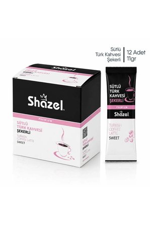 Hazır Sütlü Türk Kahvesi 11g x 12li - Şekerli