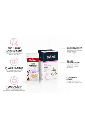 Hazır Sütlü Türk Kahvesi 11g x 12li - Şekerli