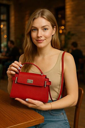 Lüks Kapaklı Şık Omuz ve El Çantası – Günlük & Klasik Kullanım