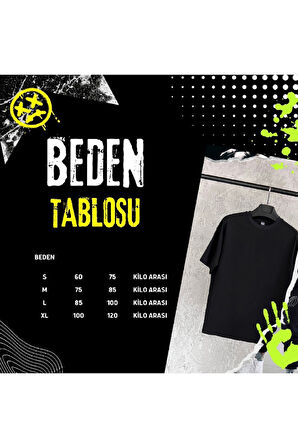 Dark Baskılı Turuncu Oversize Erkek Tshirt