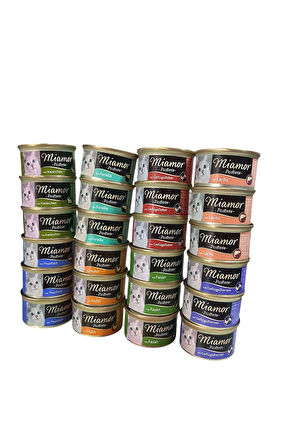 pastete konserve kedi maması yaş kedi maması 24x85gr karma paket