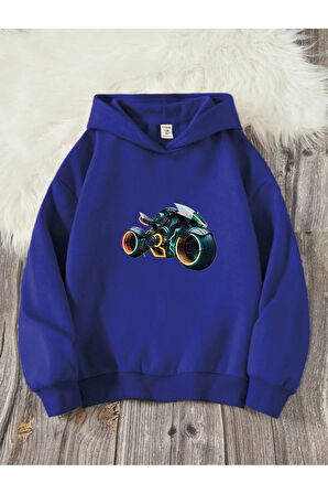 Çocuk Kapüşonlu Baskılı Sweatshirt