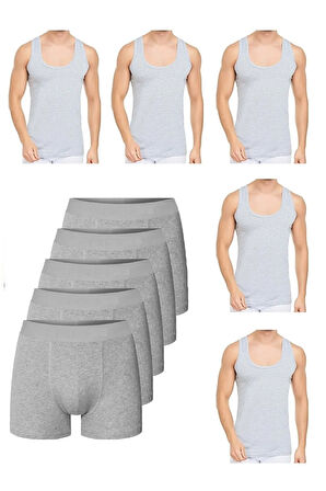 10 Parça Atlet Ve Boxer Takımı Ekonomik Paket 5 Boxer 5 Atlet