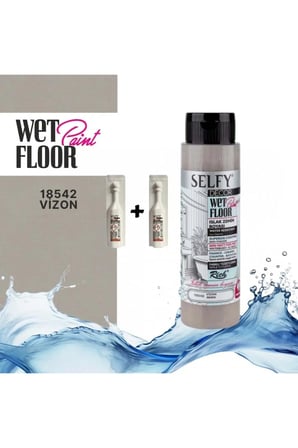 SELFY DECOR ISLAK ZEMİN BOYASI 500 CC VİZON +2 ADET KATALİZÖR