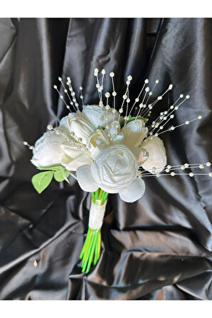 Beyaz Gelin el çiçeği,düğün el buketi nikah çiçeği damat çiçeği LALE,ŞAKAYIK,ORTANCA,GALA ÇİÇEĞİ,GÜL
