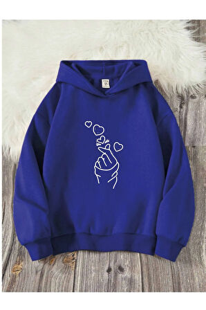 Çocuk Kapüşonlu Baskılı Sweatshirt