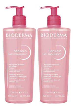 Bioderma Sensibio Foaming Gel 500 ml 2 Adet