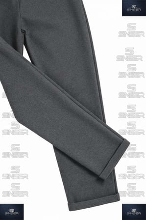 ERKEK Pantolon Bel Lastikli Likralı Paça Katlamalı JGR Stil