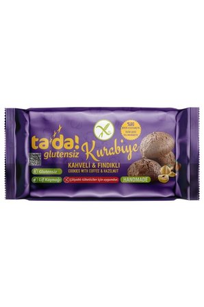 Glutensiz Kahveli Fındıklı Kurabiye 75 gram (Çölyaklı Tüketicler İçin Uygun, Lif Kaynağı)